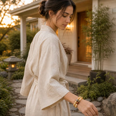 Natural Bodhi Seed The Lord of the Corpse Forest Om Mani Padme Hum Wisdom Bracelet featuring Bodhi Seed, The Lord of the Corpse Forest, Om Mani Padme Hum