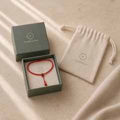 Natural Cinnabar Calm Blessing Red String Belly Chain featuring Cinnabar, Red String