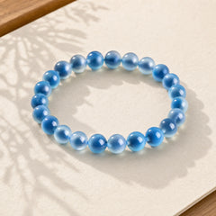 Natural Colorful Candy Agate Harmony Strength Bead Bracelet featuring Candy Agate