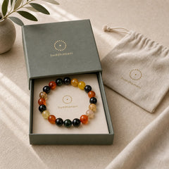 Natural Colorful Chalcedony Agate Harmony Bracelet featuring Chalcedony