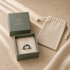 Natural Cyan Jade Healing Ring featuring Cyan Jade, Jade