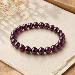 Natural Garnet Bead Passion Bracelet featuring Garnet