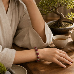 Natural Garnet Healing Bracelet featuring Garnet