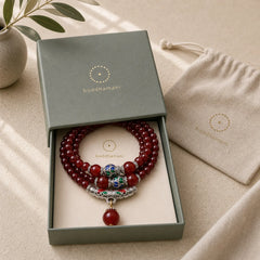 Natural Garnet Red Agate Blessing Healing Bracelet Necklace Pendant featuring Garnet, Red Agate
