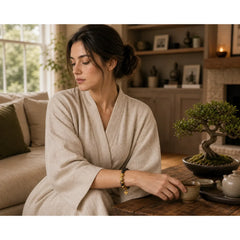Natural Gold Sheen Obsidian PiXiu Om Mani Padme Hum Wealth Bracelet featuring Gold Sheen Obsidian, Obsidian, Pixiu