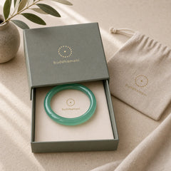 Natural Green Chalcedony Strength Bangle Bracelet featuring Green Chalcedony, Chalcedony, Jade