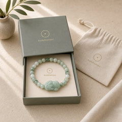 Natural Green Jade PiXiu Carved Luck Bracelet featuring Green Jade, Jade, Pixiu