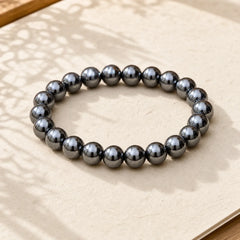 Natural Hematite Bead Powerful Bracelet featuring Hematite