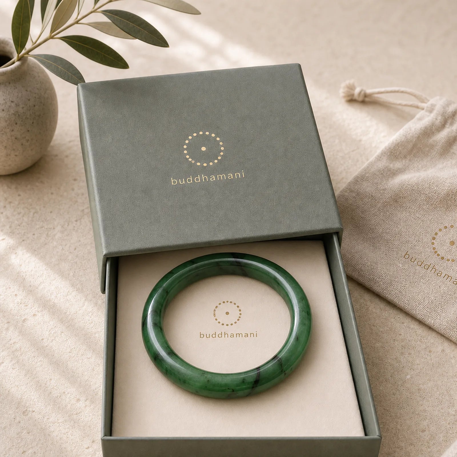 Natural Hetian Cyan Jade Happiness Success Bracelet Bangle featuring Cyan Jade, Jade