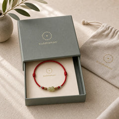 Natural Hetian Jade Gourd Protection Luck Braided Bracelet Anklet featuring Jade, Red String, Cinnabar