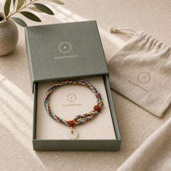 Natural Hetian Jade Peace Buckle Protection Colored Rope Braided Bracelet featuring Jade, Peace Buckle, Copper