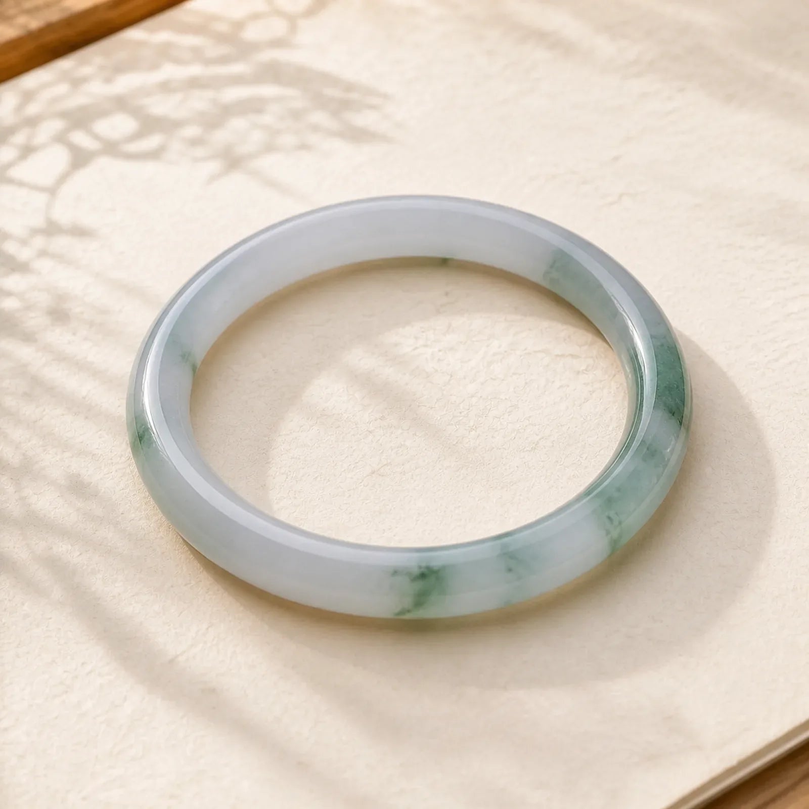 Natural Jade Abundance Protection Bracelet Bangle featuring Jade