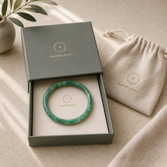 Natural Jade Abundance Thin Bracelet Bangle featuring Jade