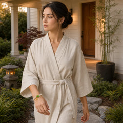 Natural Jade Green Flower Lily Of The Valley Luck Bracelet featuring Jade, Cyan Jade