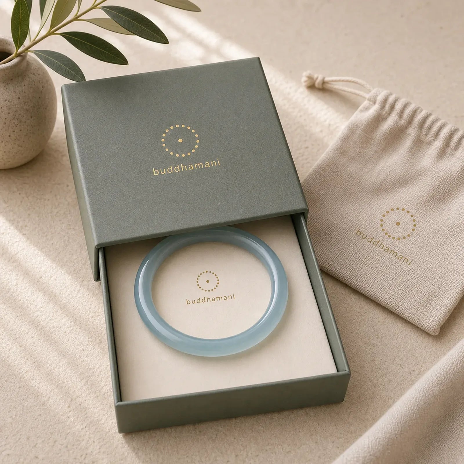 Natural Jade Healing Blessing Bangle Bracelet featuring Jade