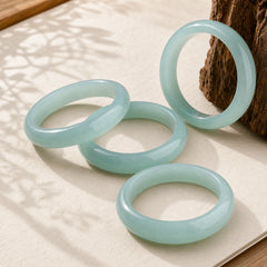 Natural Jade Luck Healing Prosperity Bangle Bracelet featuring Jade