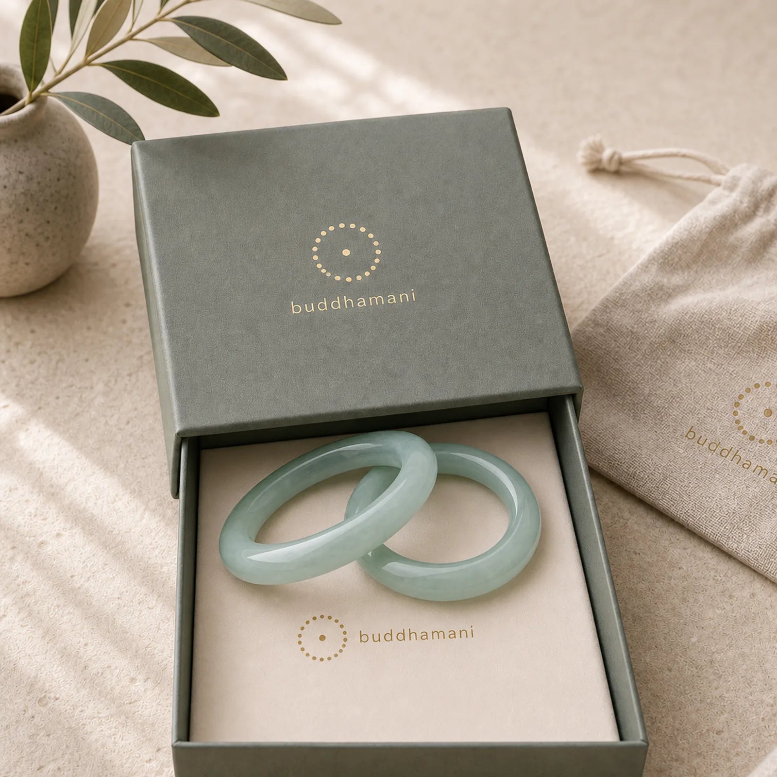 Natural Jade Luck Healing Prosperity Bangle Bracelet featuring Jade