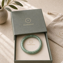 Natural Jade Luck Wealth Bangle Bracelet featuring Jade