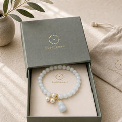 Natural Jade Pearl Gourd Prosperity Luck Bracelet featuring Jade, Pearl, Copper
