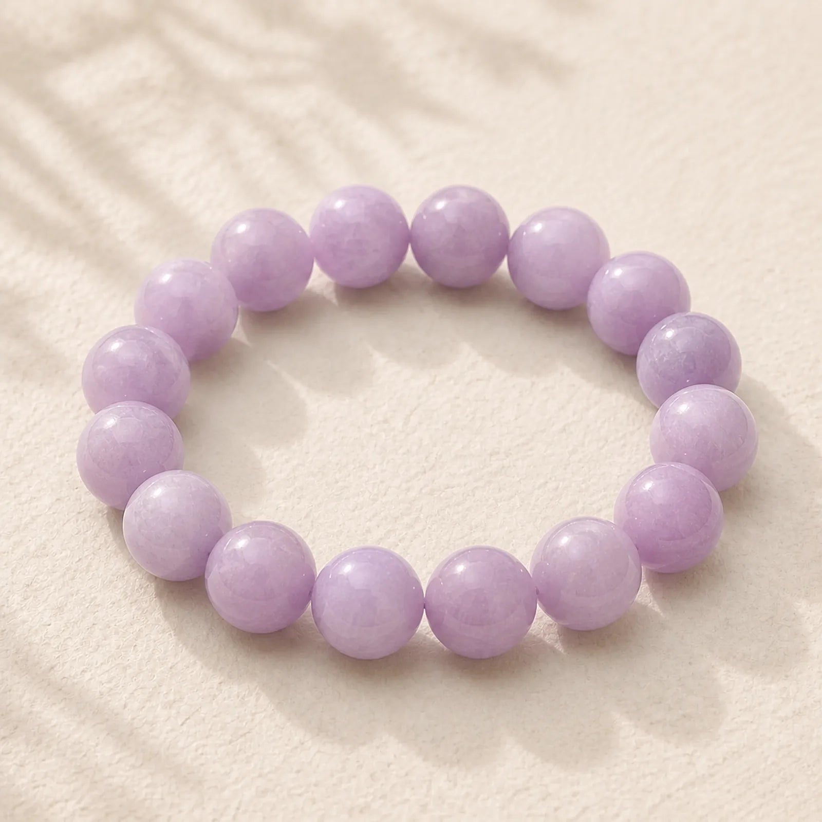 Natural Kunzite Love Spiritual Growth Bracelet featuring Kunzite, White Jade, Jade