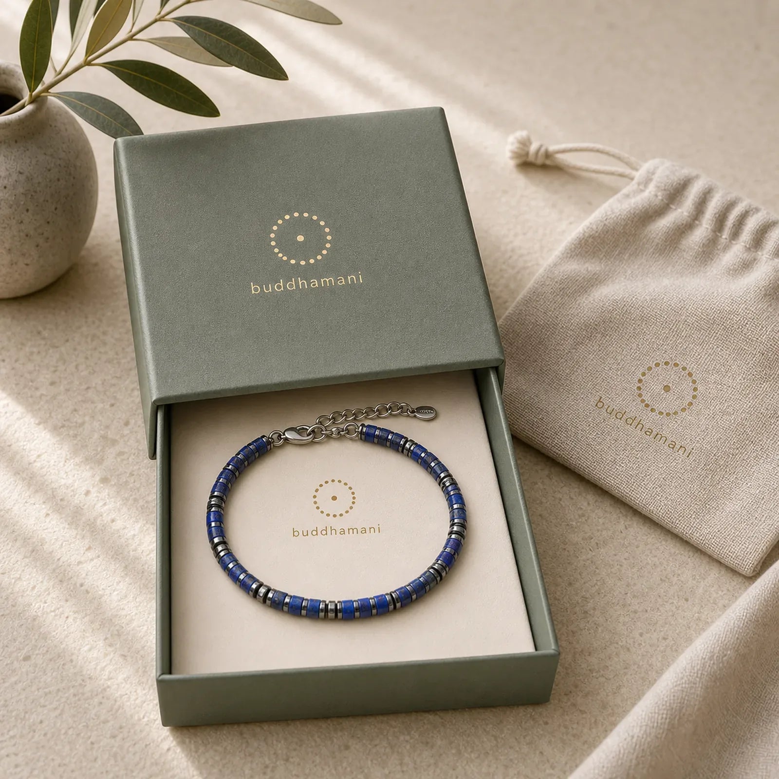 Natural Lapis Lazuli Amethyst Frosted Stone Protective Bead Bracelet featuring Amethyst, Frosted Stone, Lapis Lazuli (Lazurite)