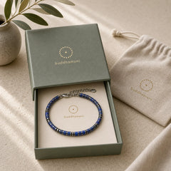 Natural Lapis Lazuli Amethyst Frosted Stone Protective Bead Bracelet featuring Amethyst, Frosted Stone, Lapis Lazuli (Lazurite)
