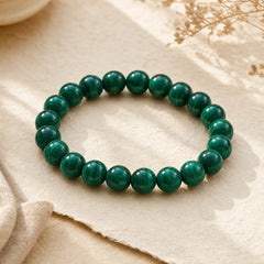 Natural Malachite Protection Calmness Bracelet featuring Malachite