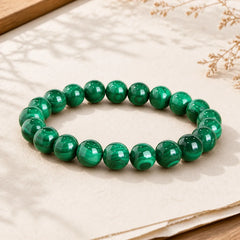 Natural Malachite Protection Calmness Bracelet featuring Malachite