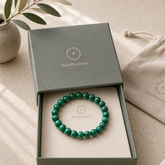 Natural Malachite Protection Calmness Bracelet featuring Malachite