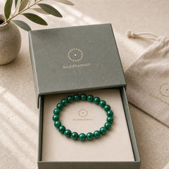 Natural Malachite Protection Calmness Bracelet featuring Malachite