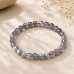Natural Moonstone Calm Positive Bracelet featuring Moonstone
