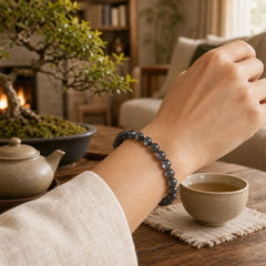 Natural Moonstone Positive Love Beads Bracelet featuring Moonstone