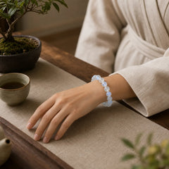 Natural Moonstone Prosperity Bracelet featuring Moonstone