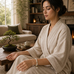 Natural Pearl Jade Healing Sincerity Bracelet featuring Pearl, Jade