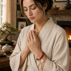 Natural Red Agate Buddha Success Bracelet featuring Red Agate, Buddha Symbol, Laughing Buddha