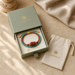 Natural Red Agate Pixiu Confidence Four-strand Braid Rope Bracelet featuring Red Agate, Pixiu, Red String