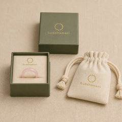 Natural Rose Quartz Loving Energy Healing Ring featuring Rose Quartz