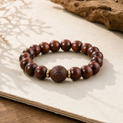 Natural Rosewood Compassion Bracelet featuring Rosewood