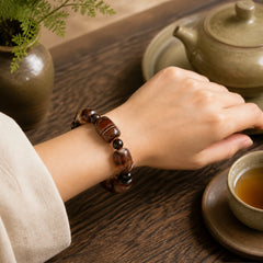 Natural Sardonyx Courage Happiness Bracelet featuring Sardonyx