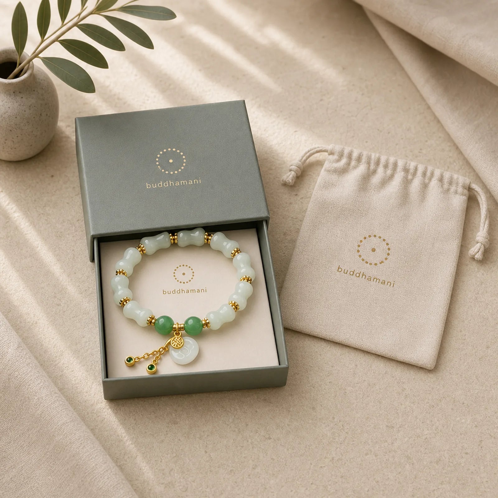 Natural Tianshan Jade Fu Character Money Bag Pattern Prosperity Bracelet featuring Jade, Fu Character, Quartzite