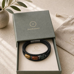 Natural Tiger Eye Green Tiger Eye Red Tiger Eye Leather Strengthen Bracelet featuring Tiger Eye, Green Tiger Eye, Red Tiger Eye