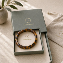 Natural Tiger Eye Strength Protection Bracelet (Extra 30% Off | USE CODE: FS30) featuring Tiger Eye
