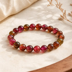 Natural Tourmaline Love Wisdom Bracelet featuring Tourmaline