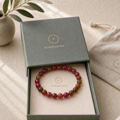 Natural Tourmaline Love Wisdom Bracelet featuring Tourmaline