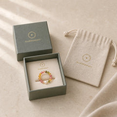 Natural Tourmaline Lucky Pearl Pixiu Amber Positive Love Ring featuring Tourmaline, Pearl, Pixiu