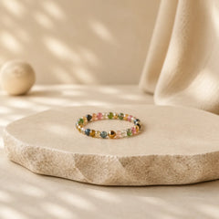 Natural Tourmaline Positive Love Ring featuring Tourmaline