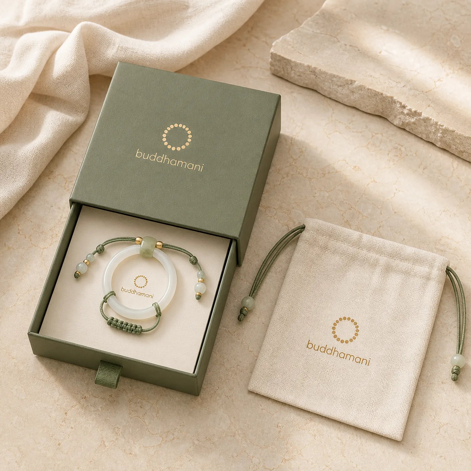 Natural White Agate Hetian Jade Beads Interlocking Positive Bracelet Bangle featuring White Agate, Jade, White Stone