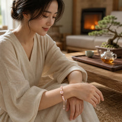 Natural Yanyuan Agate Cat Claw Paw Positive Bracelet featuring Yanyuan Agate, Red Agate