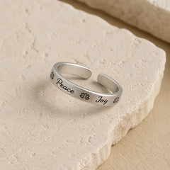 Peace And Joy Copper Luck Wealth Ring featuring Copper