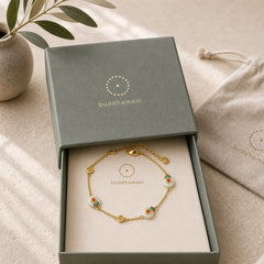 Peace Buckle White Jade Luck Copper Bracelet featuring Peace Buckle, White Jade, Jade